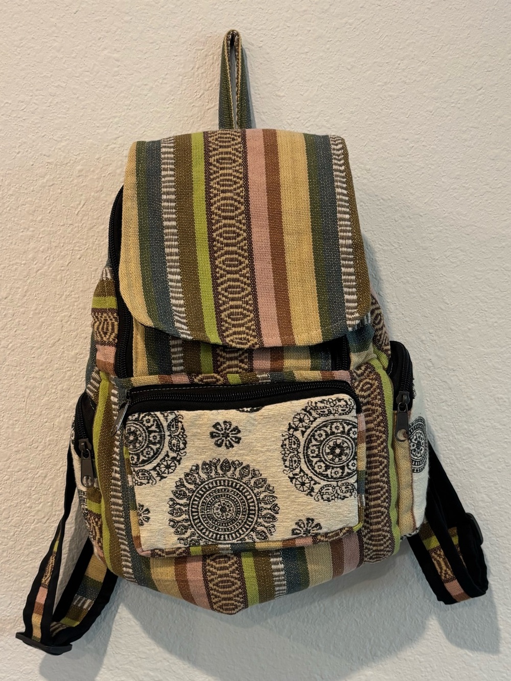 Flying High Boho Canvas Backpack